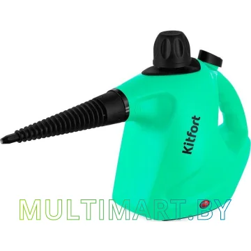 Пароочиститель Kitfort KT-9138-2 (зеленый/черный)